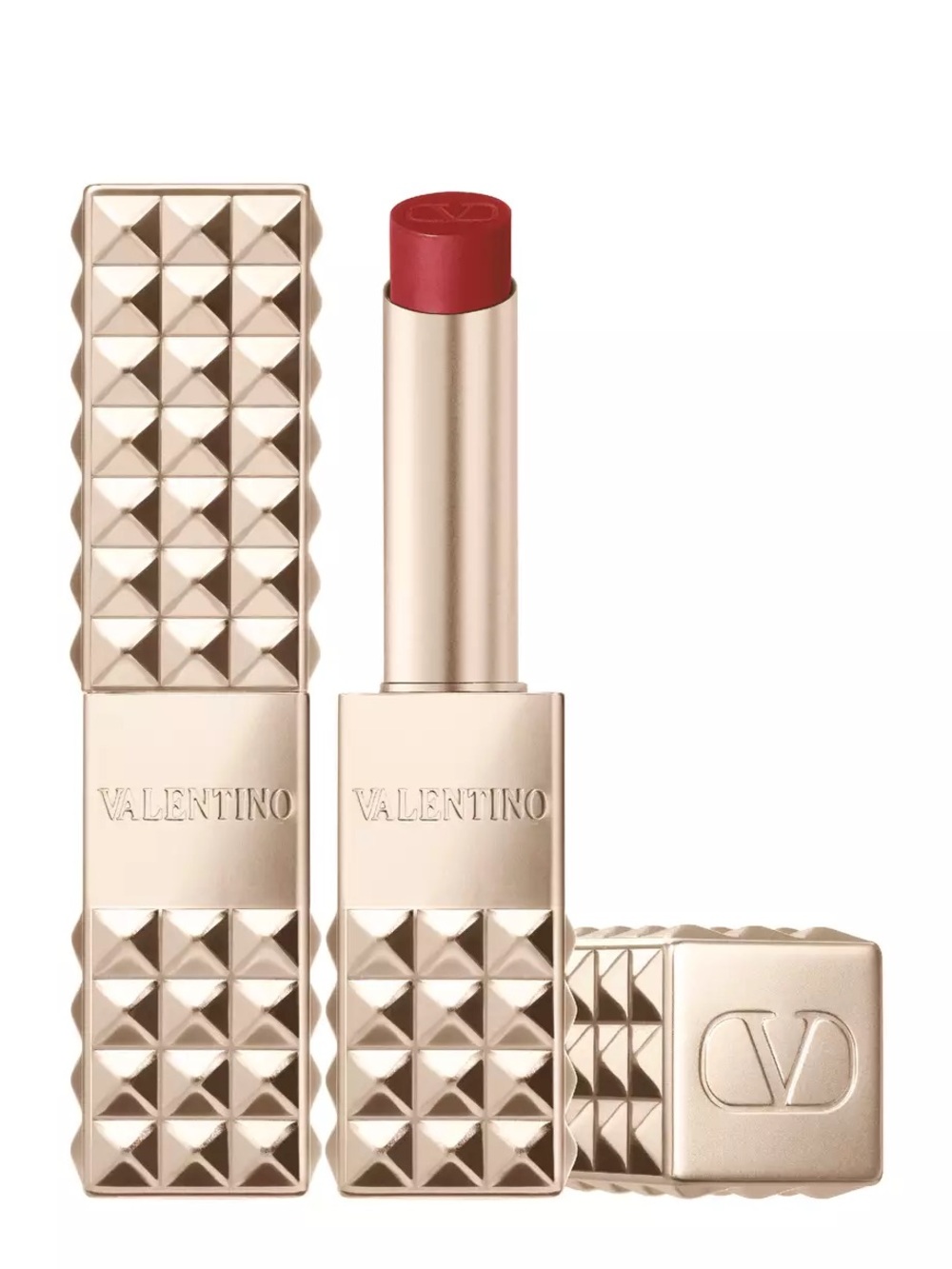 SPIKE VALENTINO BUTTERY MATTE LIPSTICK - COLOR 210R - FIRE RED
